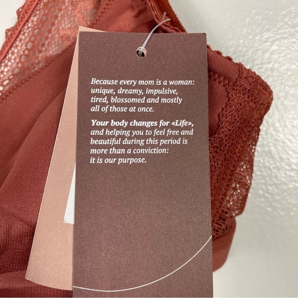 Cache Coeur maternity and nursing bra terracotta - Picture 7 of 9